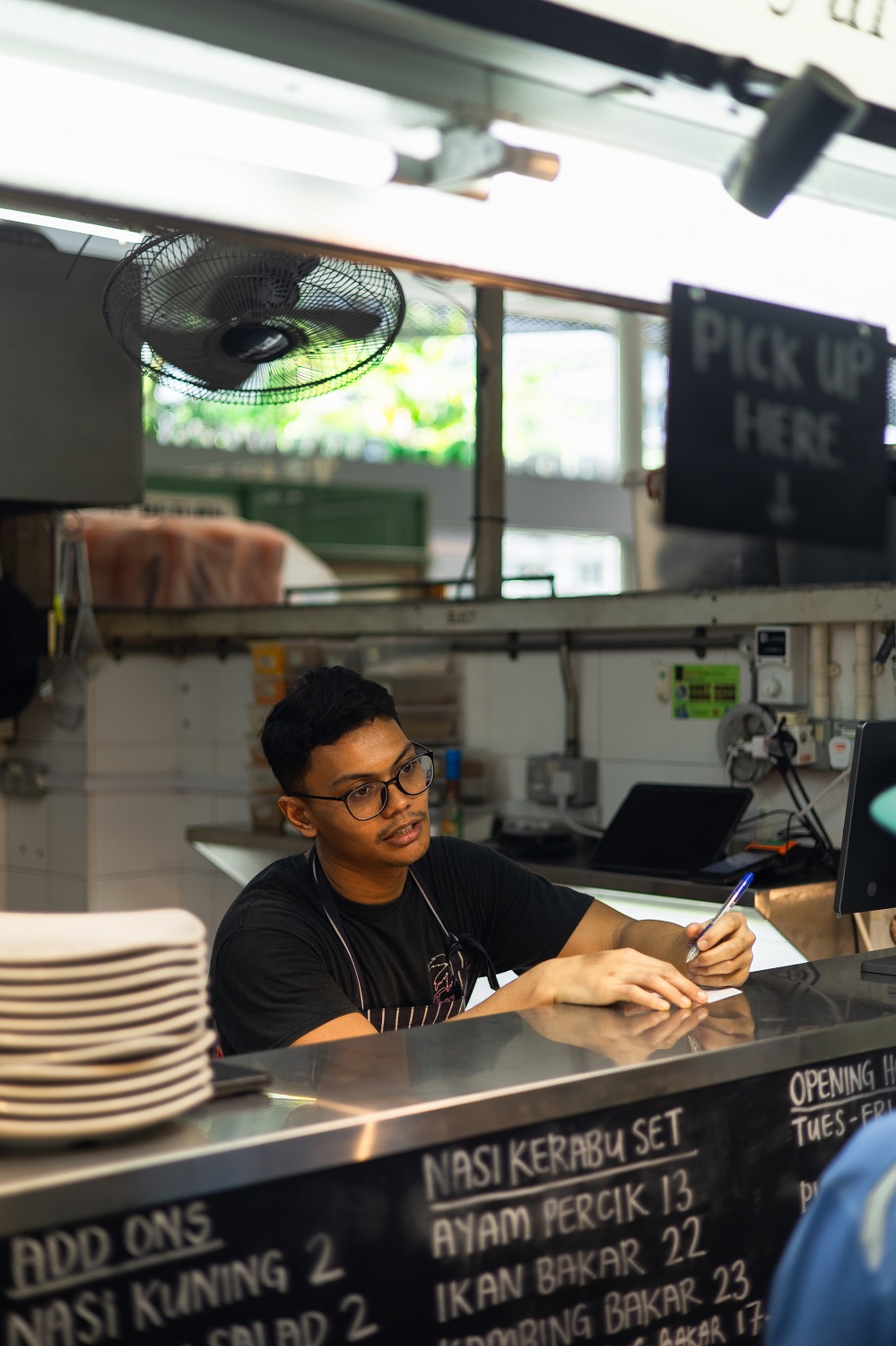 Chef taking order at Kerabu by arang