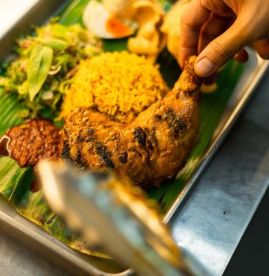 Nasi Kerabu with Ayam Percik Set - Kerabu by arang